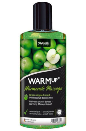 Joydivision Warm-up Massage Oil Green Apple 150ml - Masāžas eļļa Apple 1