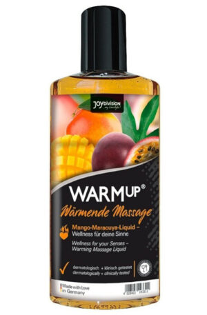 Joydivision Warm-up Massage Oil Mango & Maracuya 150ml - Masāžas eļļa Mango pasifloru augļi 1