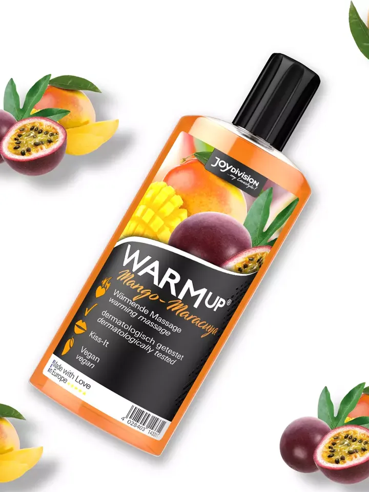 Joydivision Warm-up Massage Oil Mango & Maracuya 150ml - Masāžas eļļa Mango pasifloru augļi 2 [full]