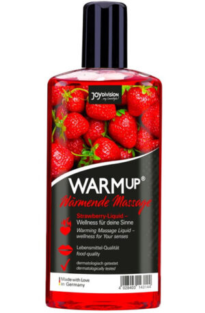 Joydivision Warm-up Massage Oil Strawberry 150ml - Masāžas eļļa Zemeņu 1