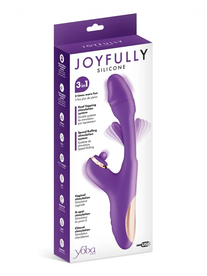 Joyfully Triple Stimulation Vibrator Purple - Trušu vibrators 3 [full]