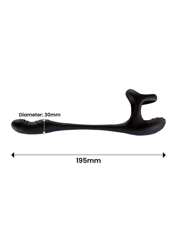 Kamber Waving Vibrating Anal Plug & Cockring - Anālais spraudnis ar dzimumlocekļa gredzenu 5 [full]