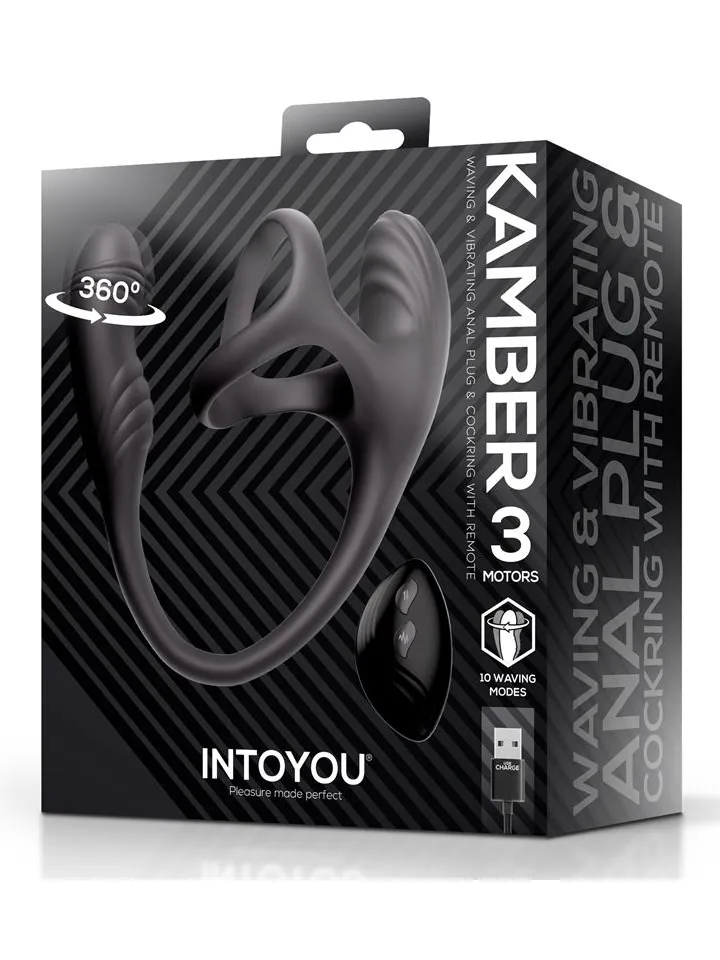 Kamber Waving Vibrating Anal Plug & Cockring - Anālais spraudnis ar dzimumlocekļa gredzenu 6 [full]