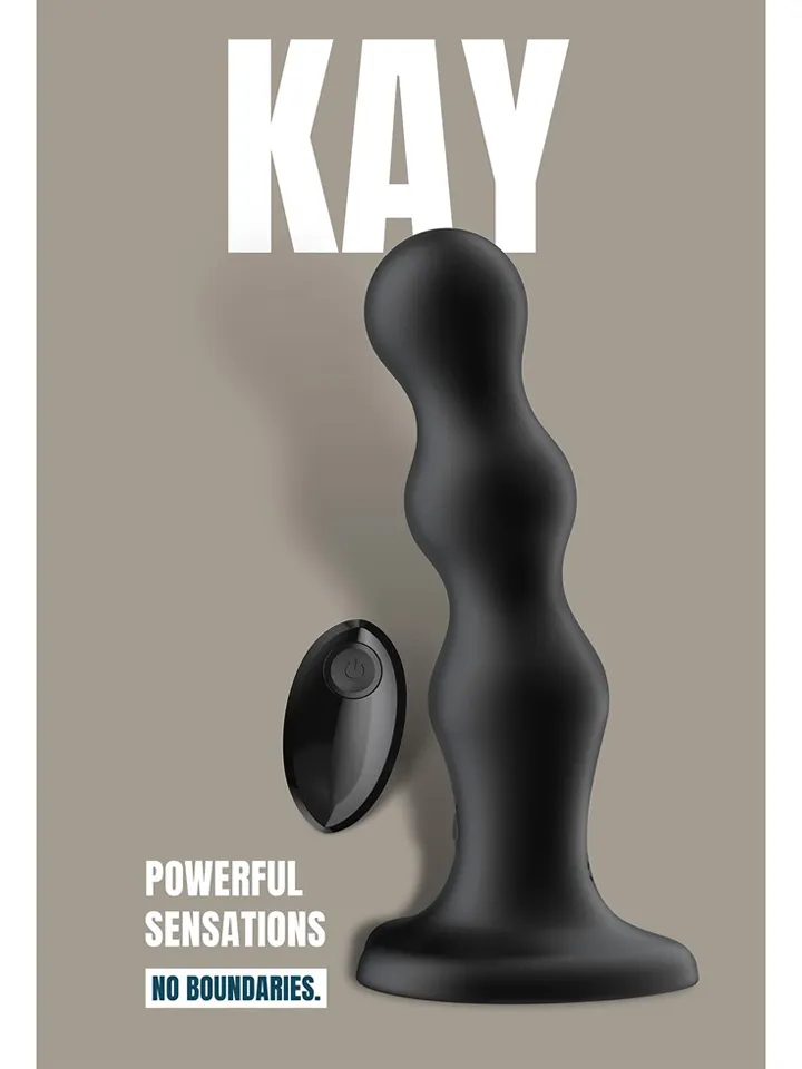 Kay Vibrator With Suction Cup 17,5 cm - Vibrējošs dildo 4 [full]