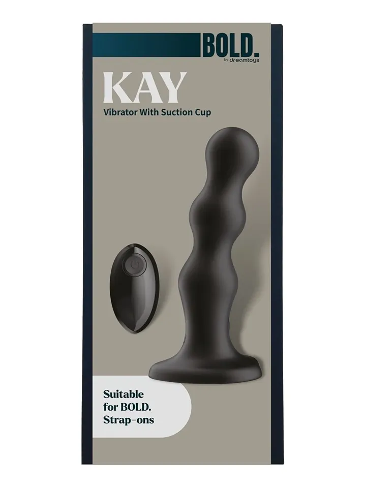 Kay Vibrator With Suction Cup 17,5 cm - Vibrējošs dildo 5 [full]