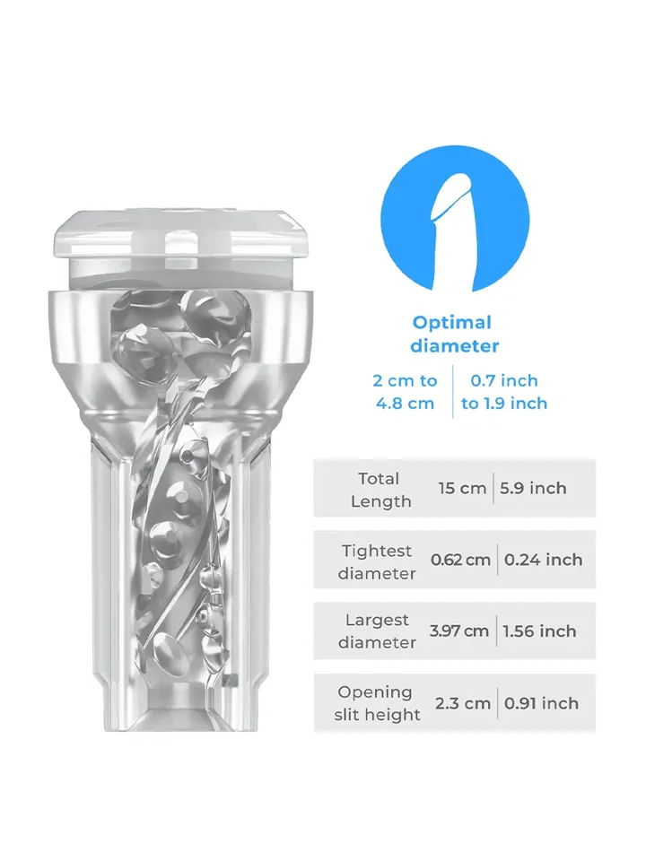 Kiiroo Feel Crystal Pocket Stroker + PowerBlow - Masturbators 3 [full]