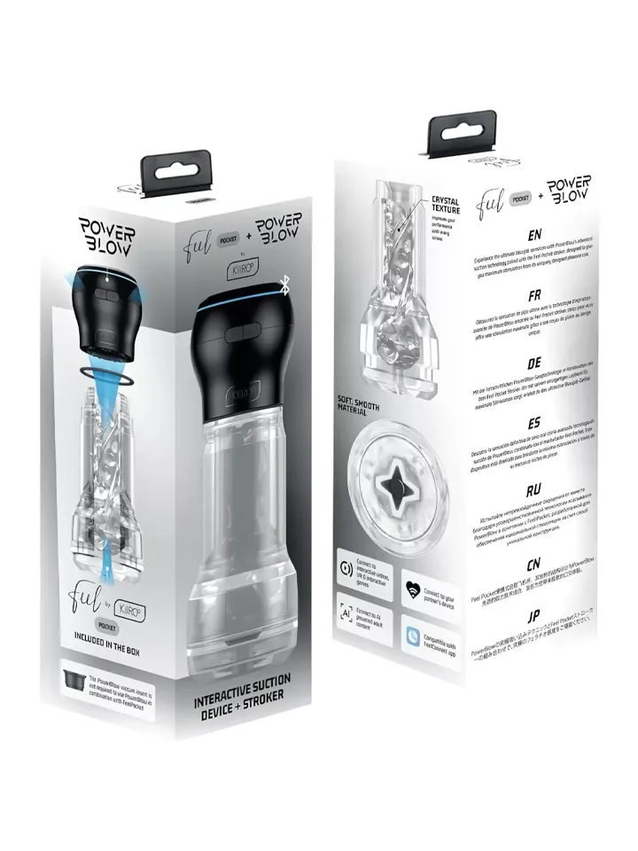 Kiiroo Feel Crystal Pocket Stroker + PowerBlow - Masturbators 5 [full]