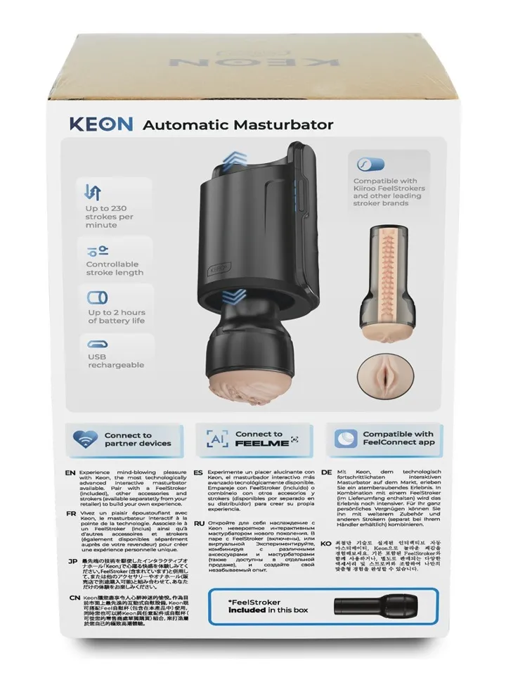 Kiiroo Keon Automatic WIFI Masturbator Combo Set - Automātiskais masturbators 4 [full]