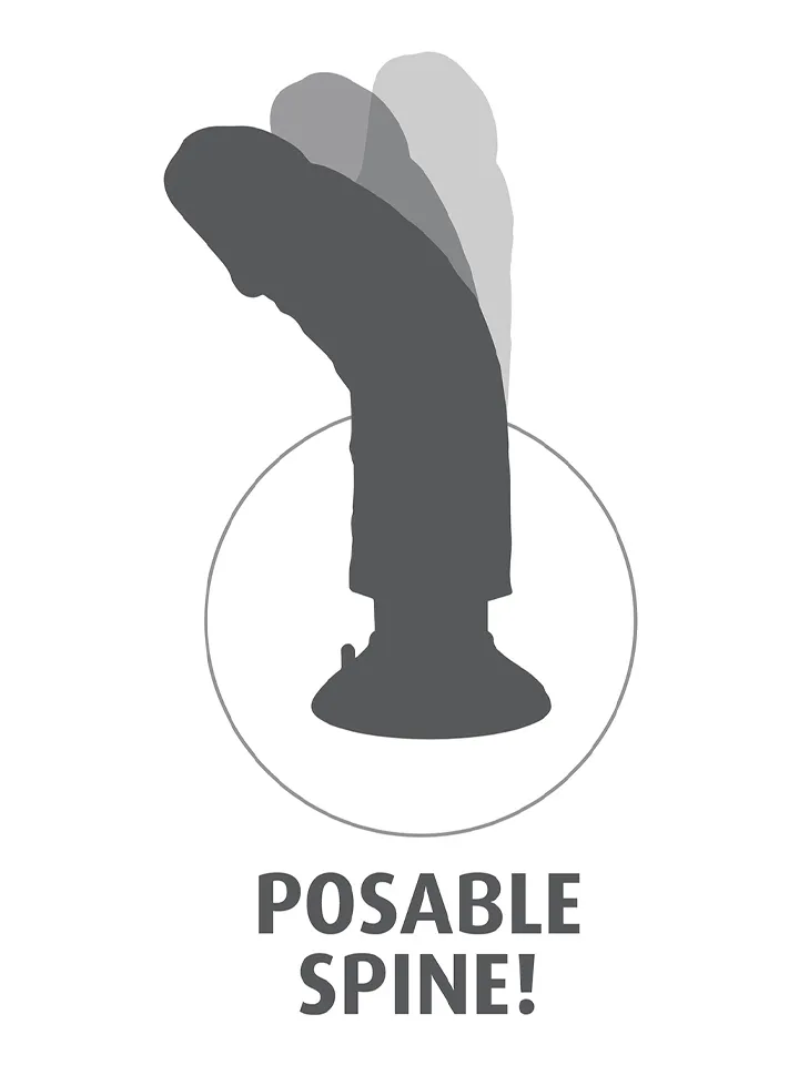King Cock Realistic Vibrator 25,4 cm - Vibrējošs dildo 4 [full]