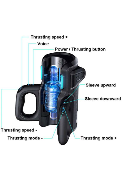 King Pro Fully Automatic Sucking Masturbator - Automātiskais masturbators 2