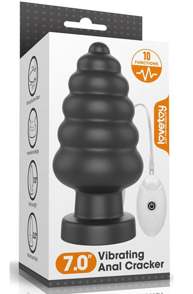 King Sized Vibrating Anal Cracker 18cm - XL Buttplug 2