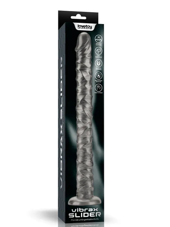 King Sized Vibrating Vibrax Slider 40,8 cm - Vibrējošs anālais dildo 4 [full]