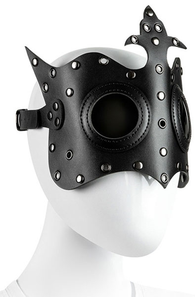 KinkHarness Royal Mask Black - Maska 2