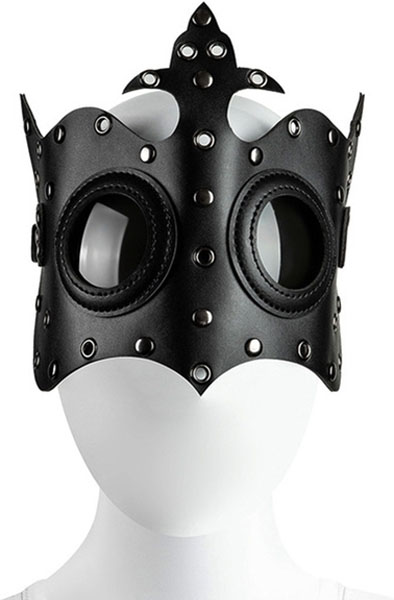 KinkHarness Royal Mask Black - Maska 3