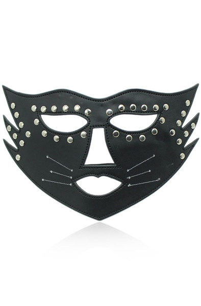 Kiotos Cat Mask Black - BDSM maska 2