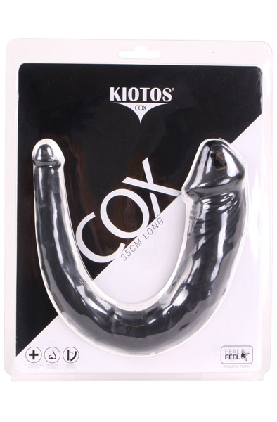 Kiotos COX 028 Black 35cm - Dubultā dildo 2