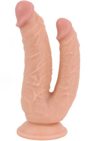 Kiotos Double COX Flesh 19 cm - Dubultā dildo 1