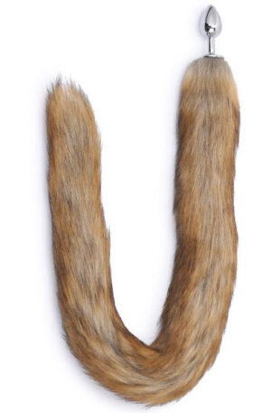 Kiotos Fox Tail Plug Brown Long - Dzīvnieka astes anālais spraudnis 1