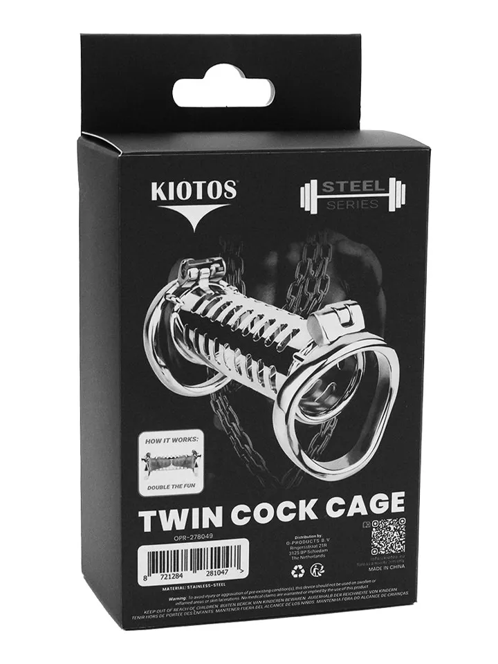Kiotos Twin Cock Cage - Dzimumlocekļa būris 5 [full]
