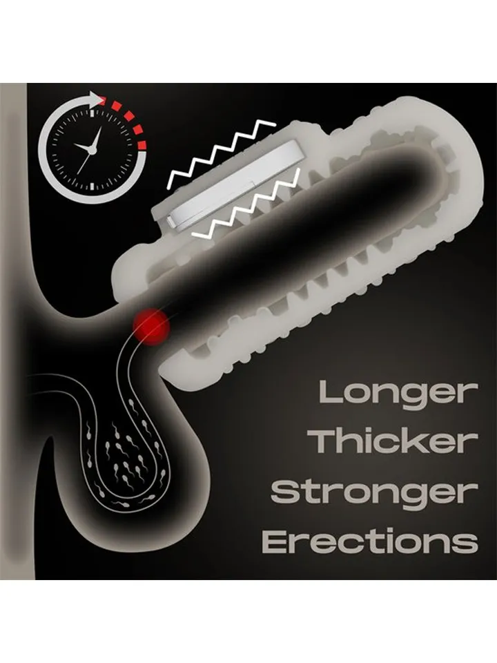 Knights Ring Vibrating Dual Purpose Sleeve-Drip - Vibrējošs penisa pagarinātājs 2 [full]