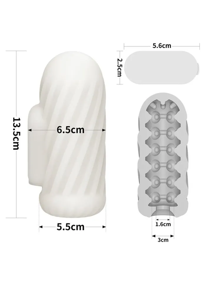Knights Ring Vibrating Dual Purpose Sleeve-Spiral - Vibrējošs penisa pagarinātājs 6 [full]