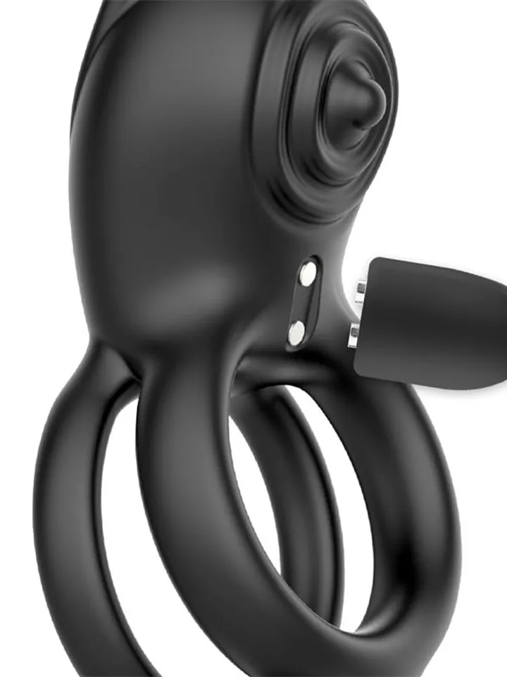 Konny Vibrating Rabbit Double Cockring - Trušu gaiļa gredzens 4 [full]