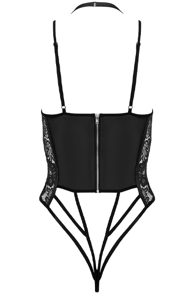 Kotek Candice Body Black - Ķermeņa Veļas un Rotaļu Tērpi 4