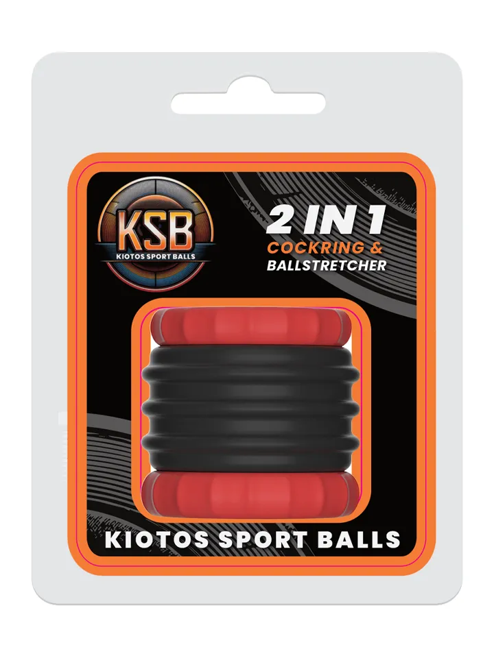 KSB 2in1 Silicone Cockring & Stretcher Black - Bumbu nestuves 1 [full]