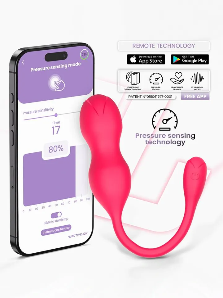 Kyra Pelvic Floor Trainer Pressure Sensing App - Paketes, ko kontrolē lietotnes 1 [full]