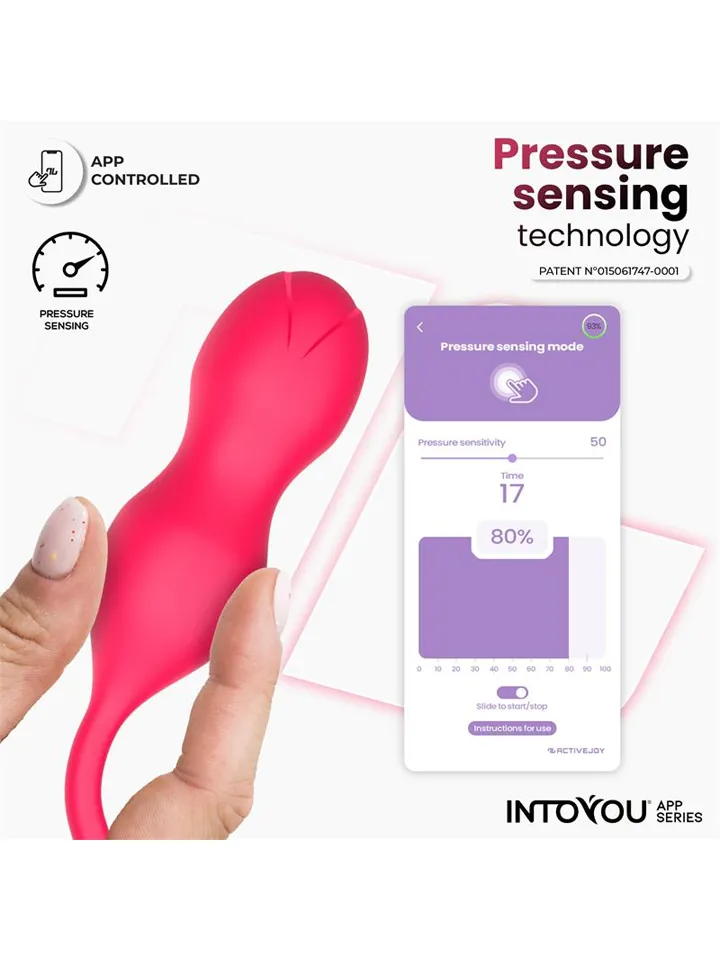 Kyra Pelvic Floor Trainer Pressure Sensing App - Paketes, ko kontrolē lietotnes 2 [full]