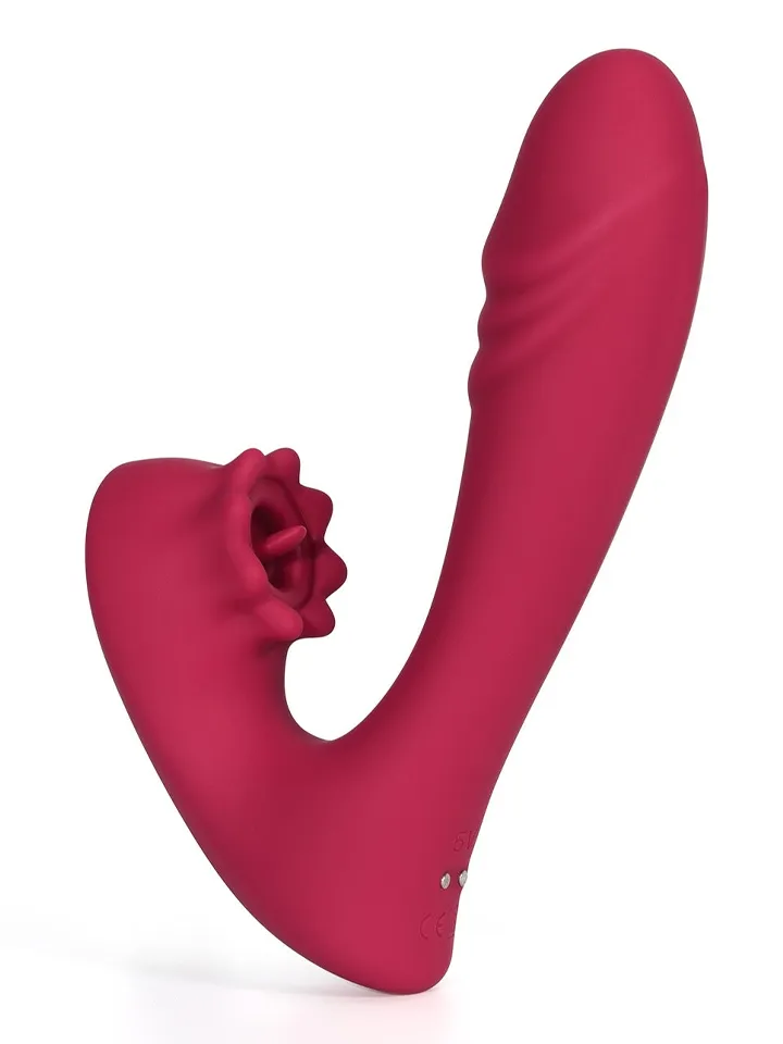 Lacy G-Spot Vibrator With Tongue Licker - G punkta vibrators 1 [full]