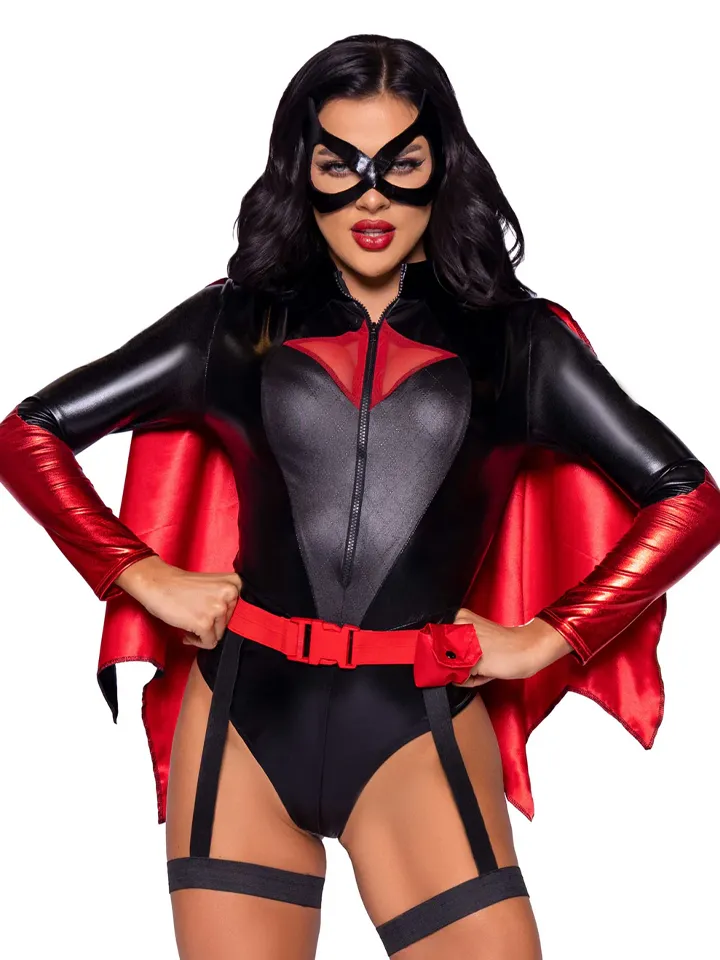 Leg Avenue Bat Woman Bodysuit - Lomu spēle un maskarāde 1 [full]