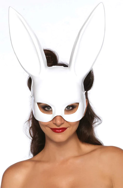 Leg Avenue Bunny Mask White - Lomu spēle un maskarāde 2