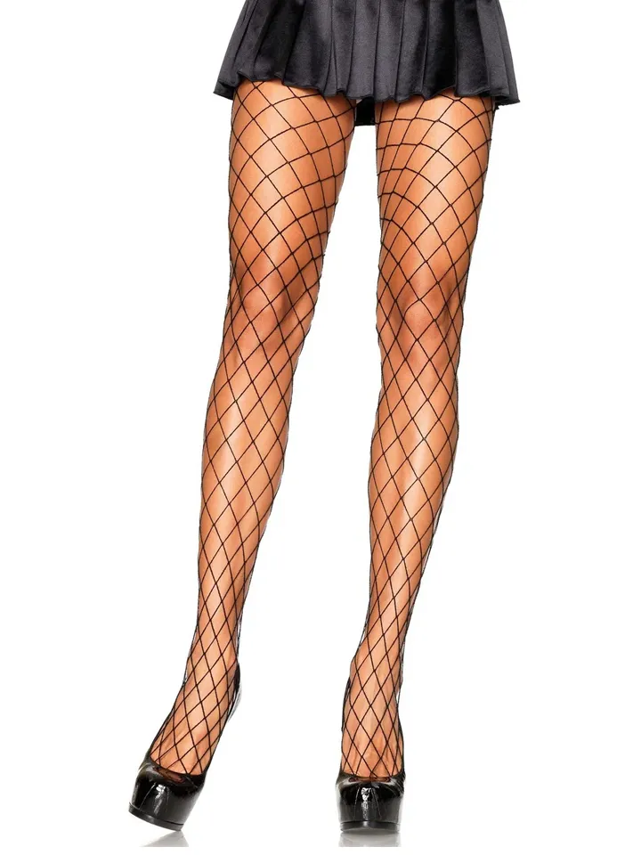 Leg Avenue Diamond Fishnet Pantyhose - Zeķes 1 [full]
