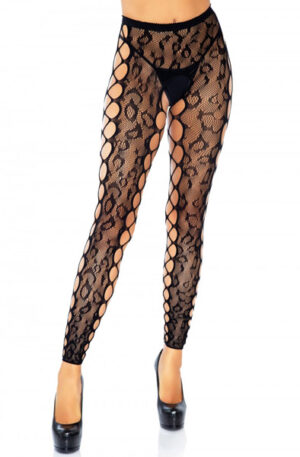Leg Avenue Footless Crotchless Tights - Zeķes 1