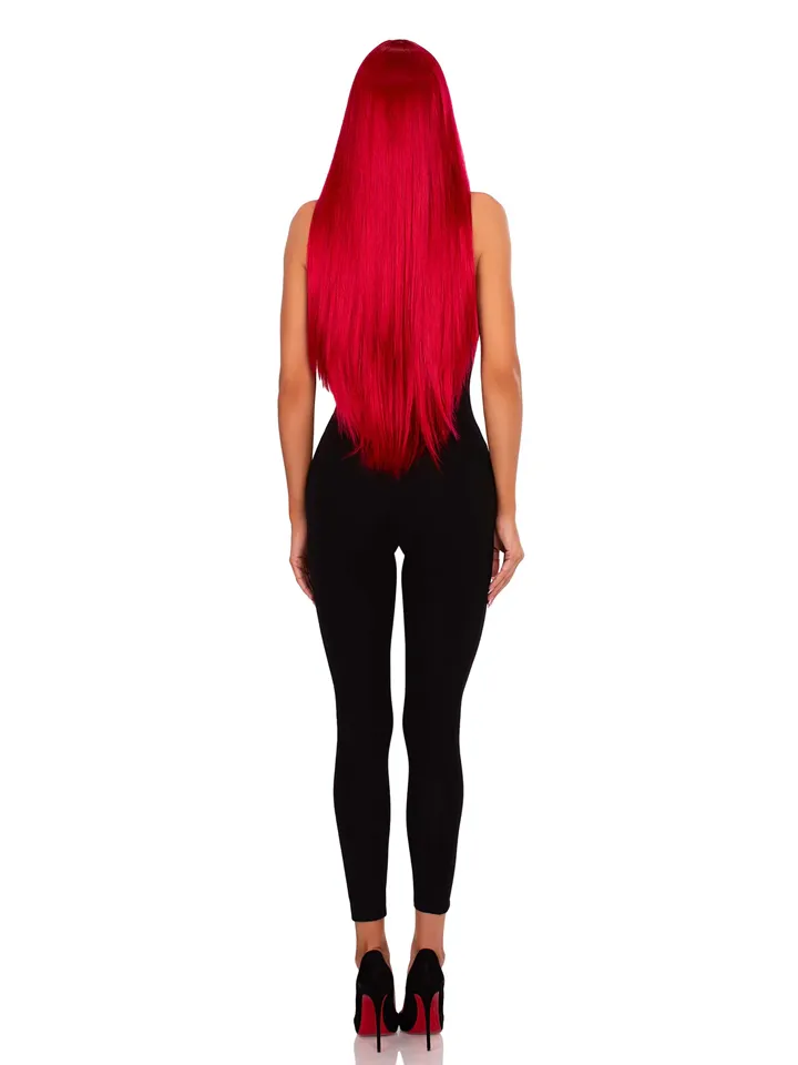 Leg Avenue Long Straight Center Part Wig Red - Sarkana parūka 2 [full]