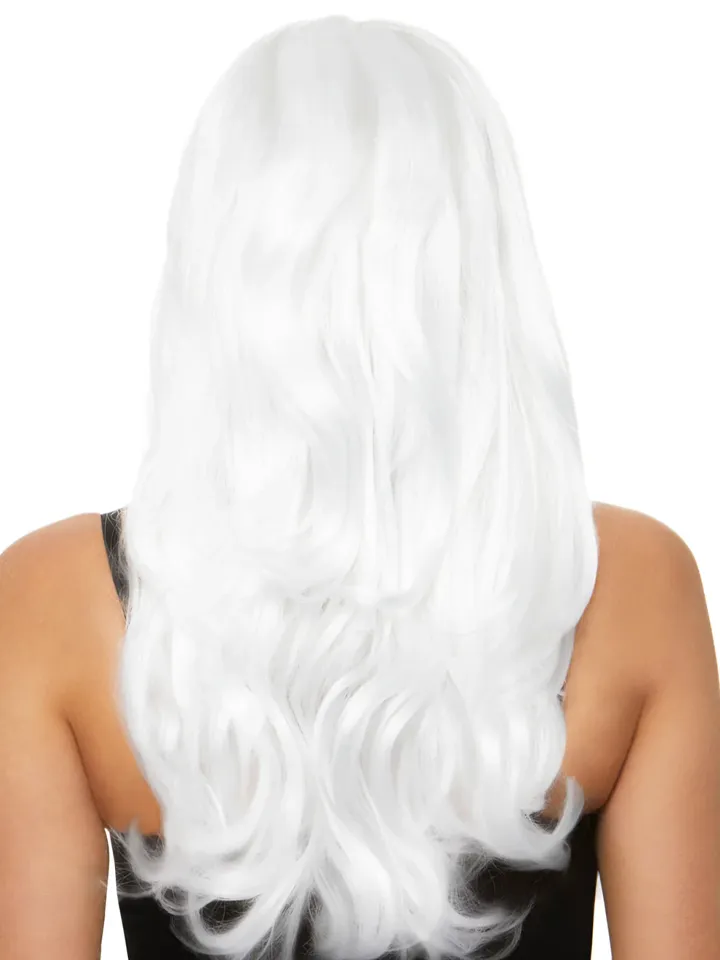 Leg Avenue Long Wavy Wig White - Parūka 2 [full]