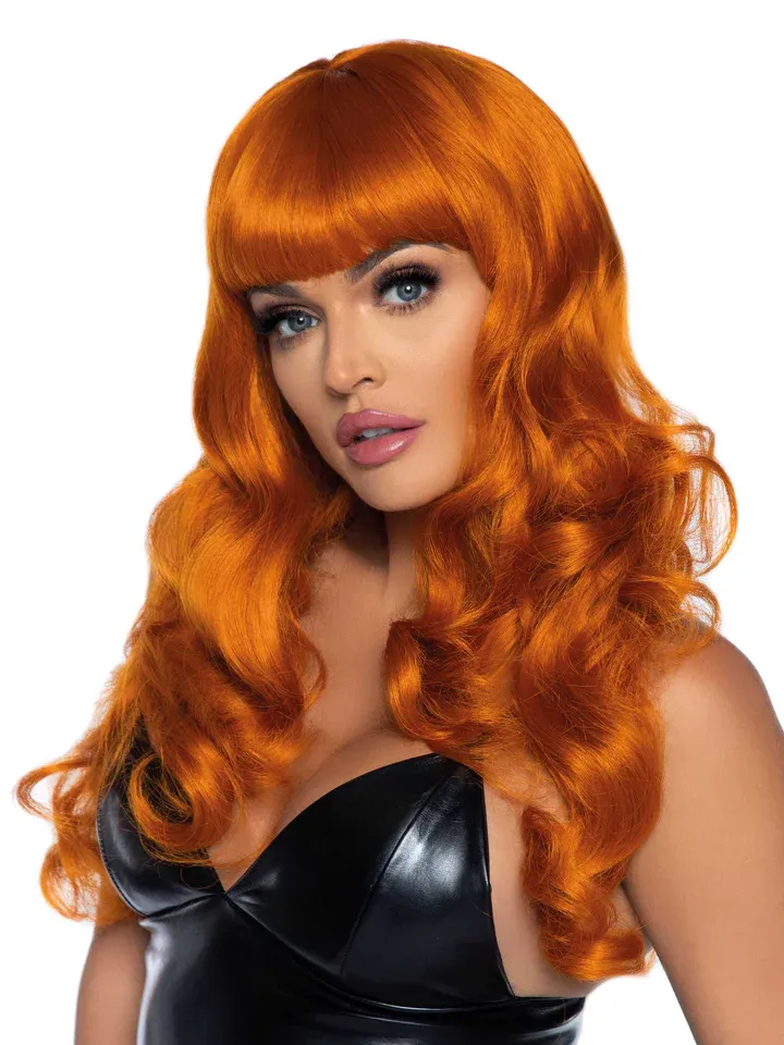 Leg Avenue Misfit Long Wavy Wig Ginger - Parūka 1 [full]