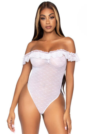 Leg Avenue Off The Shoulder Teddy - Tedijs 1