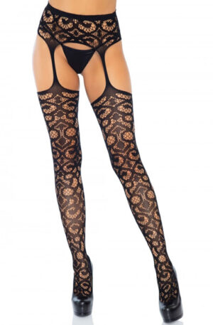 Leg Avenue Stockings With Garter Belt - Zeķes 1