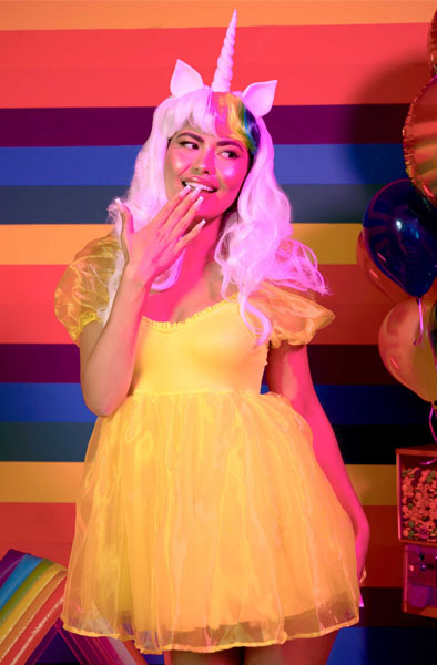 Leg Avenue Unicorn Wig Multicolor - Parūka 3