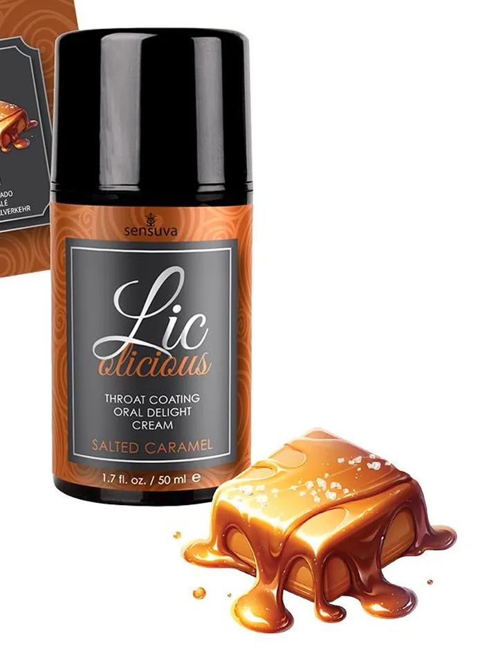 Lic-o-Licious Salted Caramel Oral Cream 50 ml - Ēdamais un orālais sekss 2 [full]