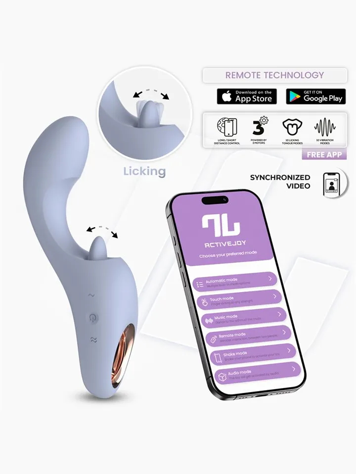 Licky Licking Tongue Vibrator With App - Lietotnes kontrolēts vibrators 1 [full]