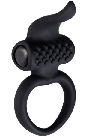 Lingus Vibrating Cock Ring Black - Vibrējošs gaiļa gredzens 1