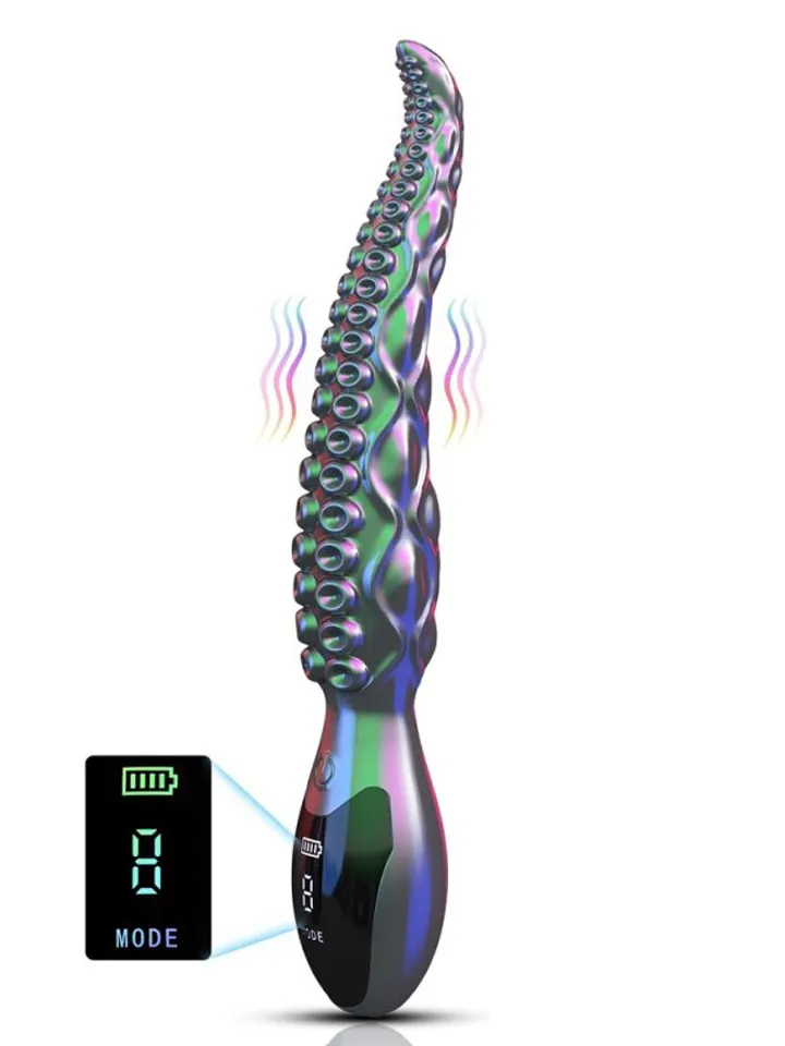 Litak Vibrating Handle Dildo 27 cm - Vibrējošs anālais dildo 1 [full]