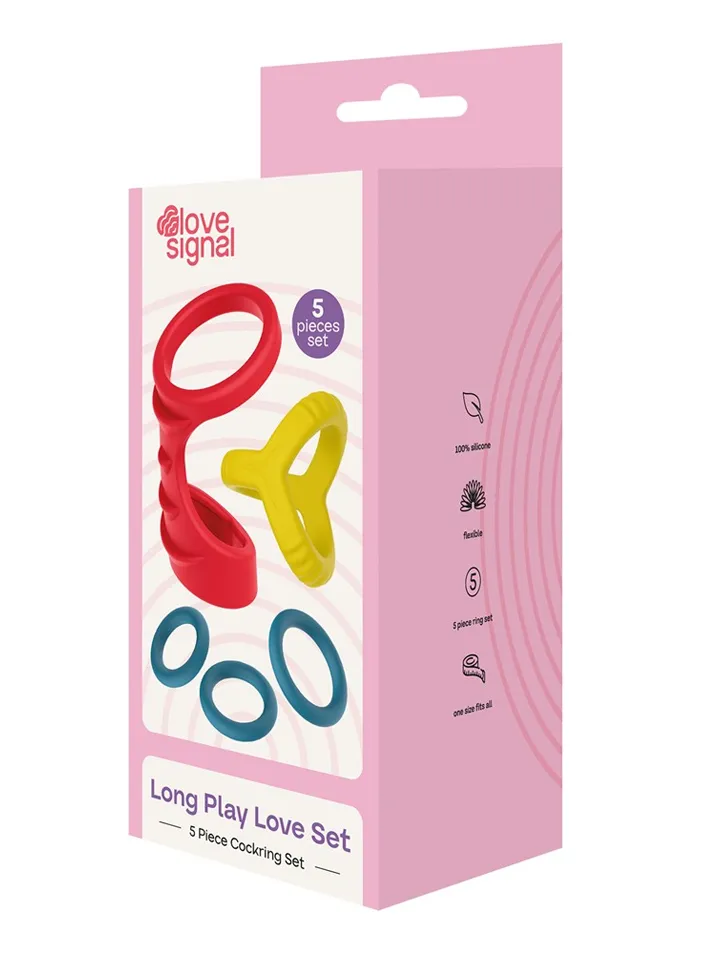 Long Play Love Cock Ring Set - Gaiļa gredzenu komplekts 3 [full]