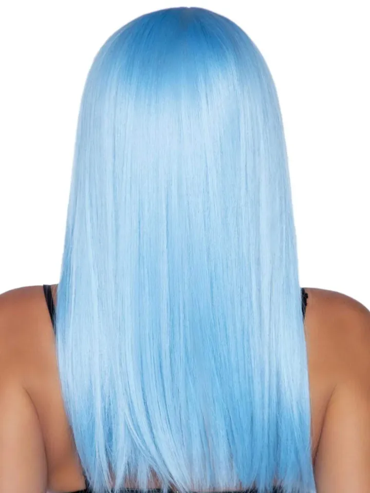 Long Straight Bang Wig Blue - Parūka 2 [full]