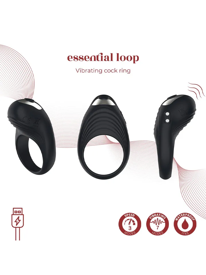 Loop Rechargeable Vibrating Cock Ring - Vibrējošs gaiļa gredzens 2 [full]
