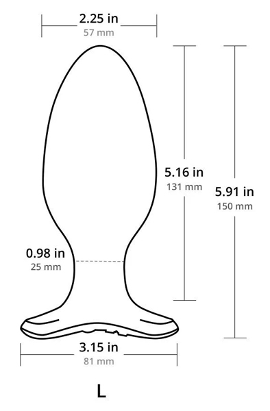 Lovense Hush 2 Large 57mm - Anālais spraudnis ar tālvadību 2