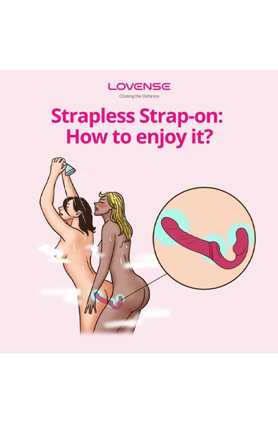 Lovense Lapis Vibrating Strapless Strap-On - Uzlikta vibrējoša siksna 8